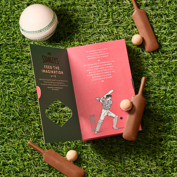 Milk Chocolate Cricket Bat & Balls