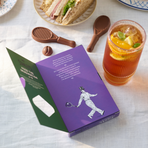 Milk Chocolate Tennis Rackets and Ball