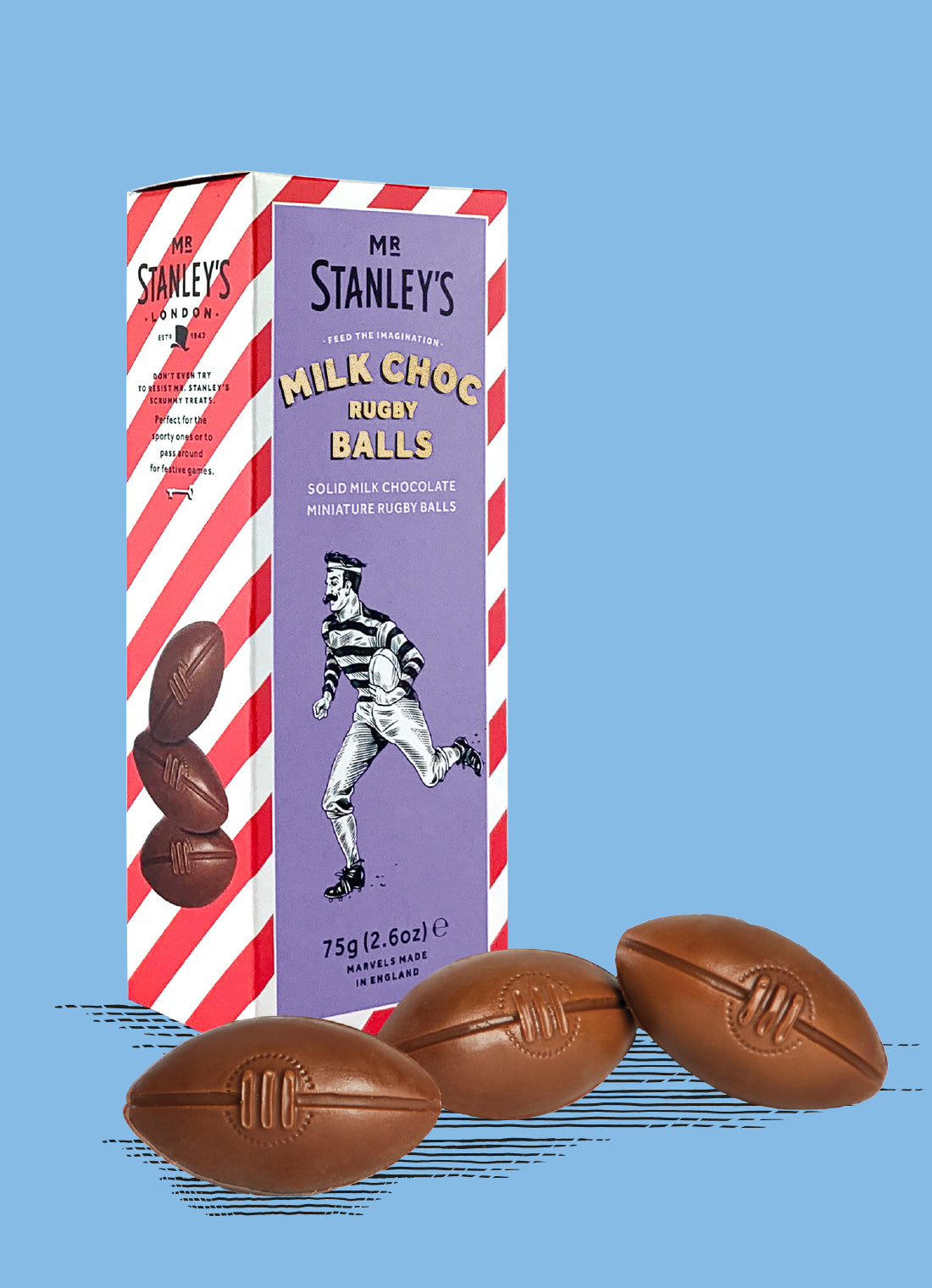 Milk Chocolate Rugby Balls